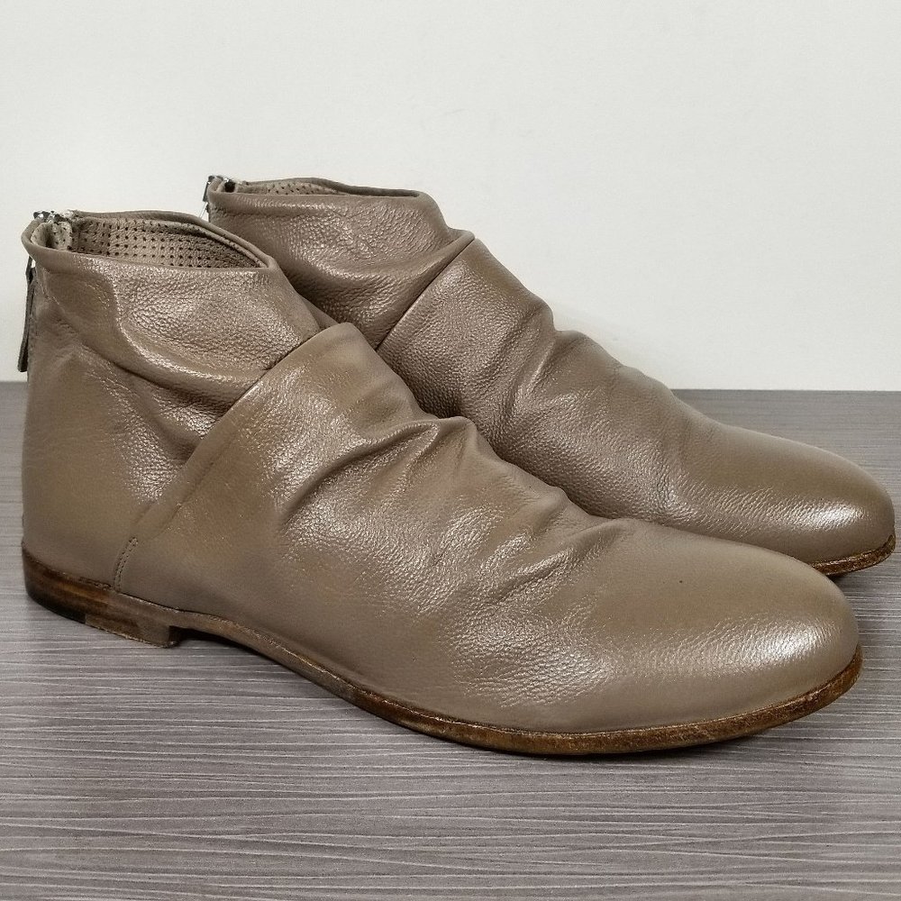 Ron White Slouch Style Bootie, Taupe Napa Leather
